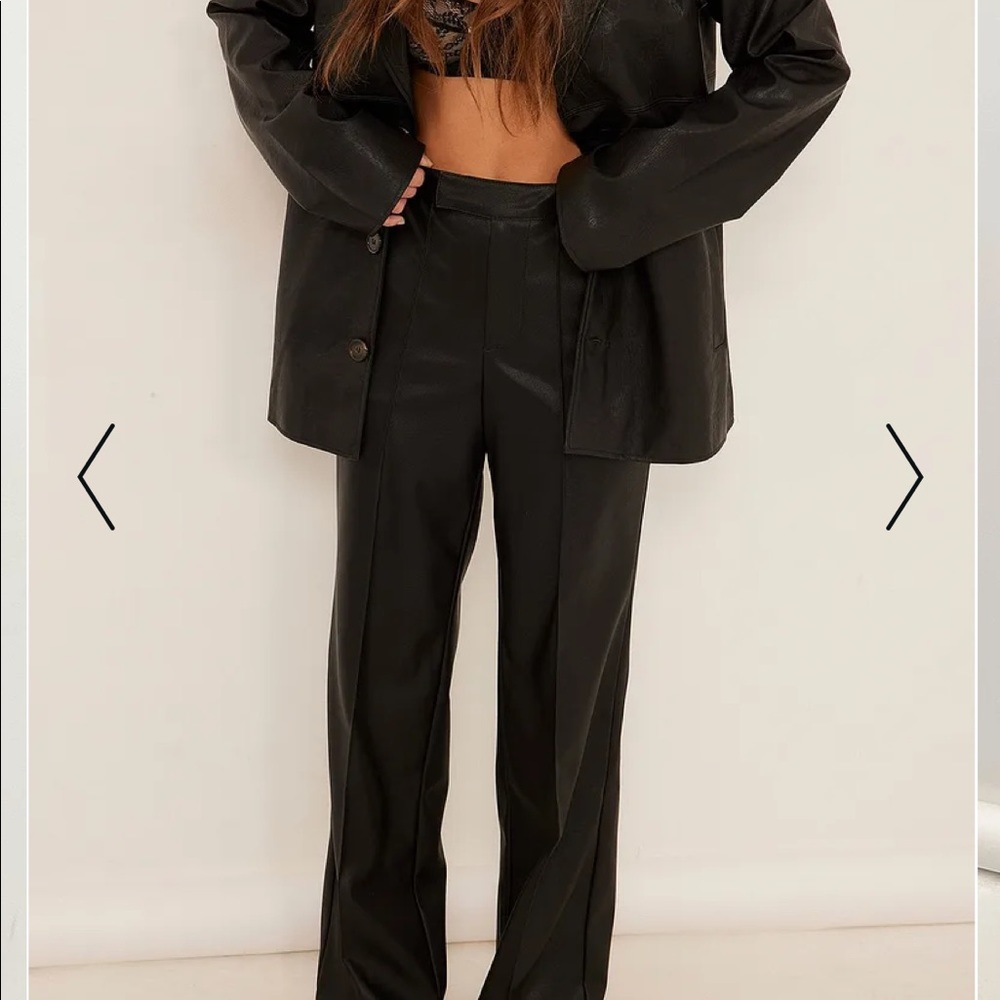 Brand new Pleated PU pants.Brand NA-KD